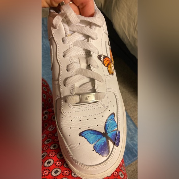 Nike Air Force one fiery butterfly sneakers - Picture 8 of 13